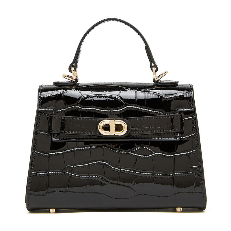 Women's Genuine Leather Niche Summer Commuting Fashion Crocodile Bags