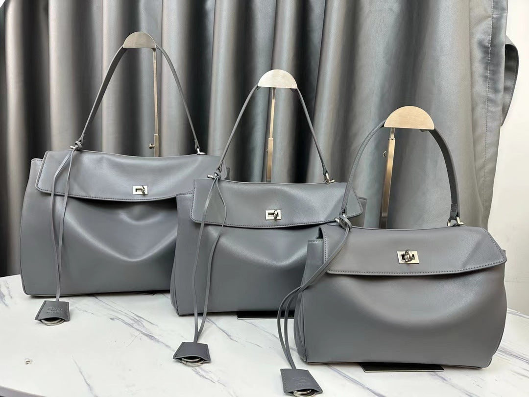 High Version Paris Leather Fashion Soft Tote Bags