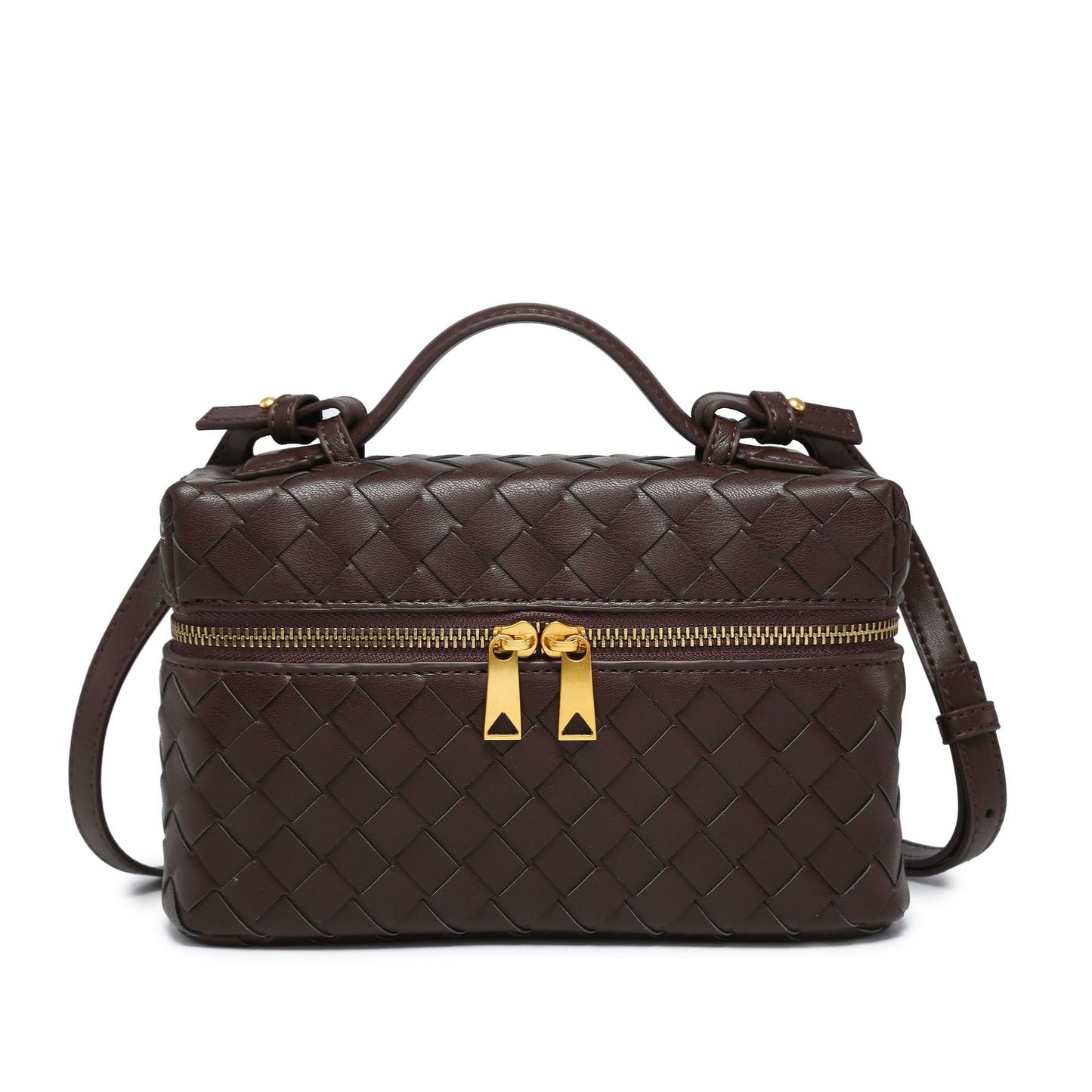 Women's Woven Box Lunch Retro Fashion For Small Square Bags