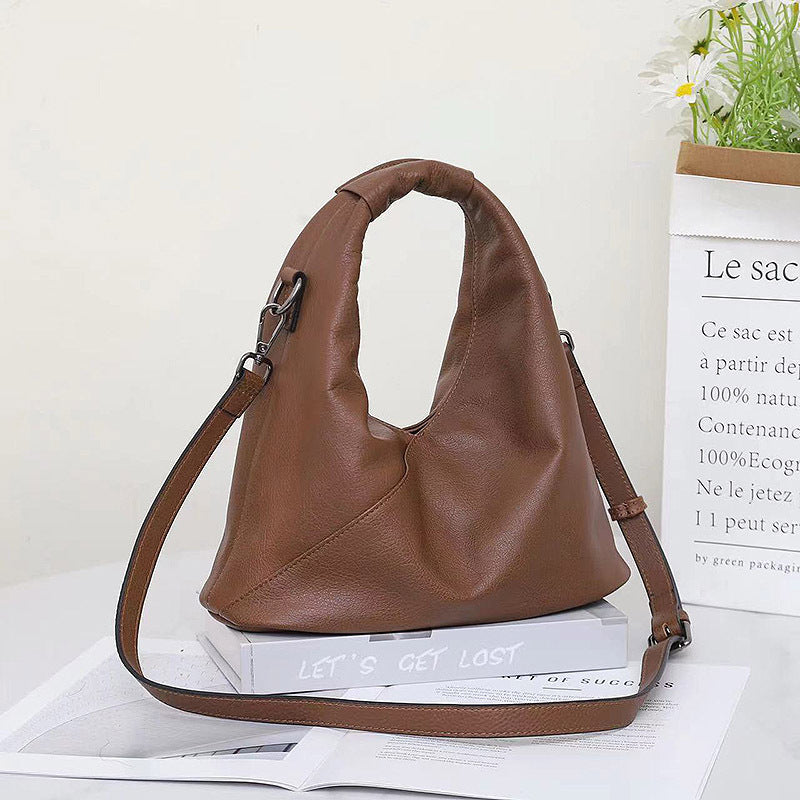 Women's First Layer Cowhide Underarm Fashion Authentic Armpit Bags