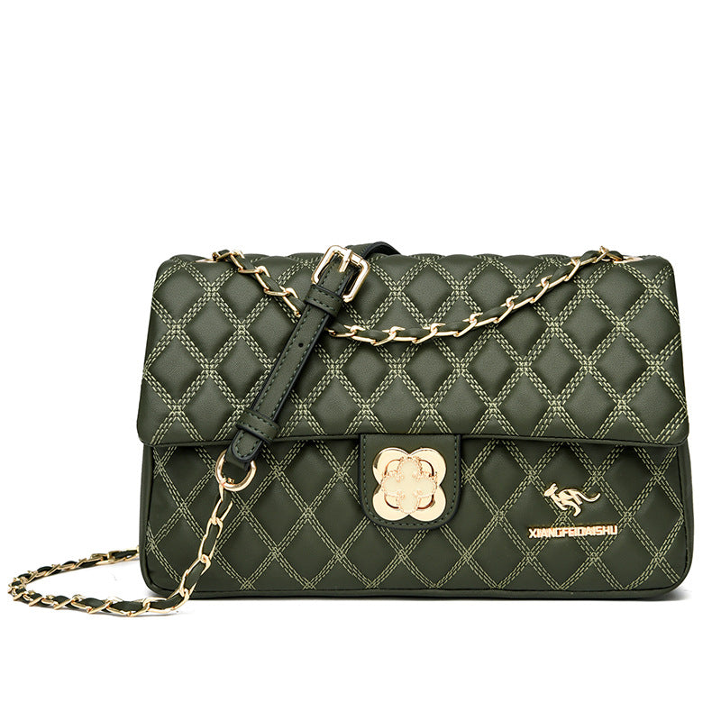 Women's Diamond Chain Korean Dignified Portable Fashion Shoulder Bags