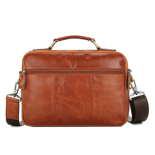Men's Genuine Leather Top Layer Cowhide Men's Handbags