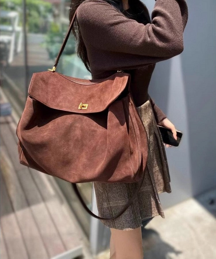 Leather Kelly Cowhide Large Capacity Commuter Bags