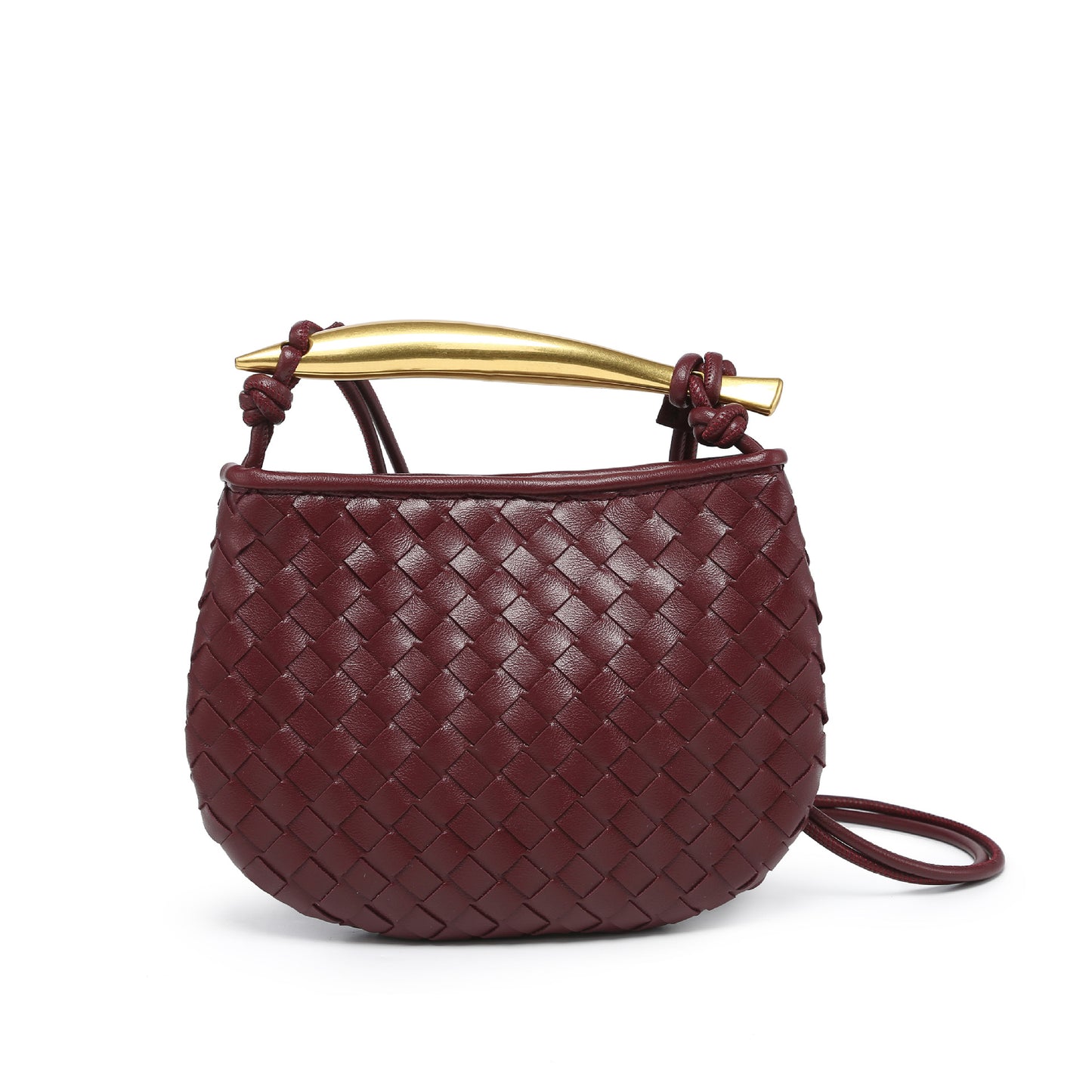 Women's Handmade Woven Fashion Leisure Mini Dumpling Shoulder Bags