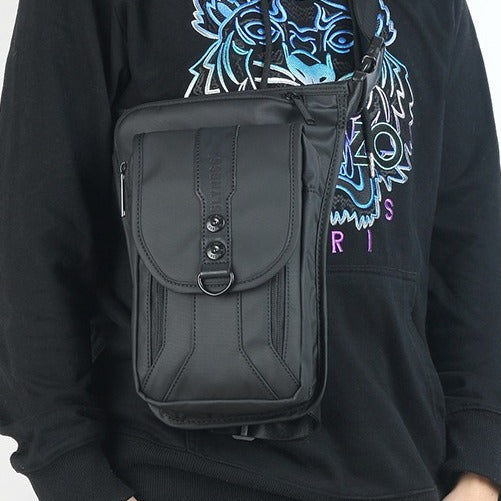 Men's Nylon Fashion Black Oxford Cloth Portable Men's Chest Bags