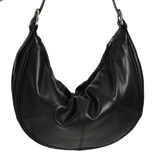 Women's Genuine Leather Cloud Design Underarm High Armpit Bags