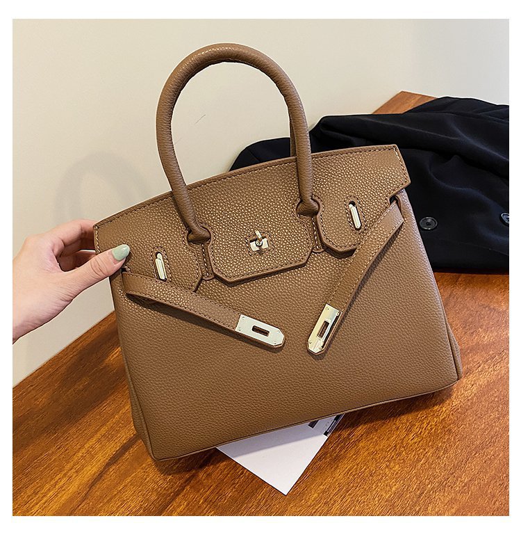 Summer Solid Color Synthetic Leather Shopping Crossbody Bags