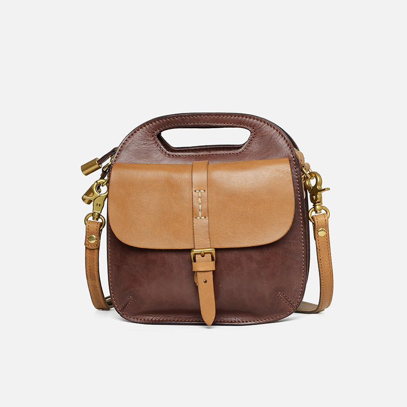Women's Color Matching Fashion Korean Style One Handbags