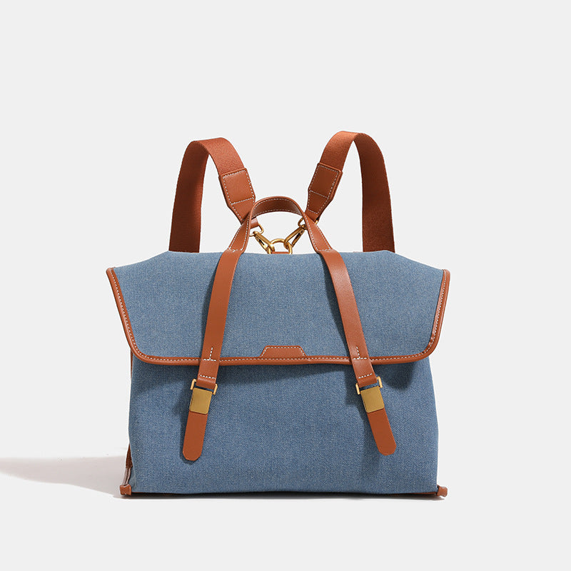 Multifunctional Denim Large Capacity Commuter High Backpacks