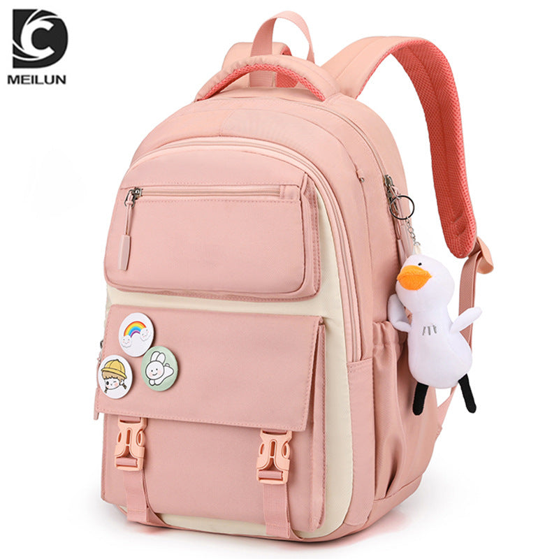 Style Cute Korean High Junior Large Elementary School Students' Schoolbags
