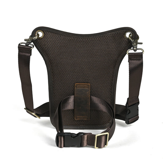 Men's Oil Waxed Leather Cowhide Euro Trendy Bags