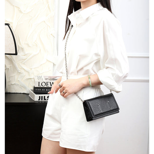 Women's First Layer Cowhide Elephant Pattern Minority Bags