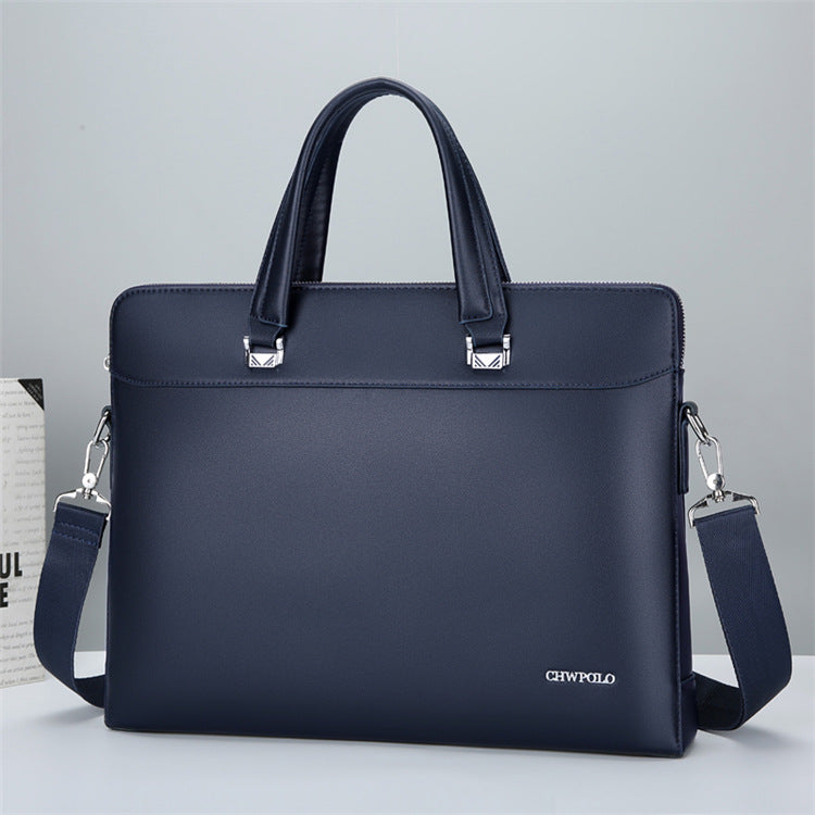 Men's Amd Paul Business Computer Simple Leather Bags