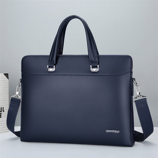 Men's Amd Paul Business Computer Simple Leather Bags