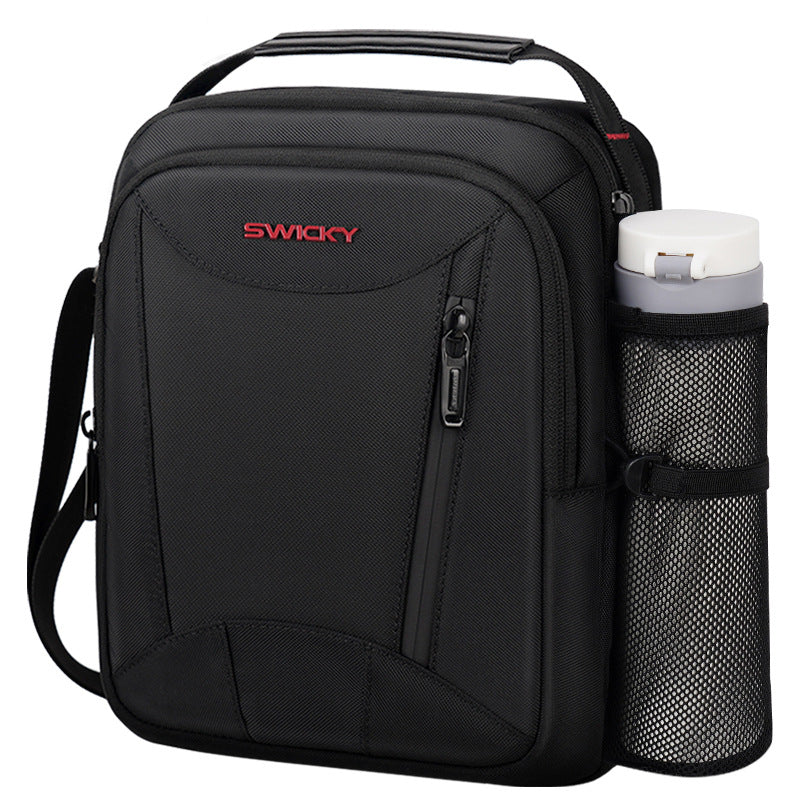 Men's Simple Waterproof Portable Vertical Large Capacity Men's Shoulder Bags