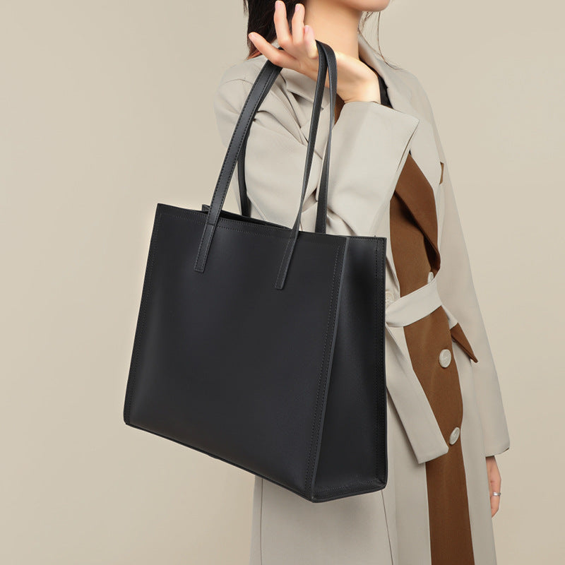 Women's Genuine Leather Large Capacity High-grade Commuter Tote Bags
