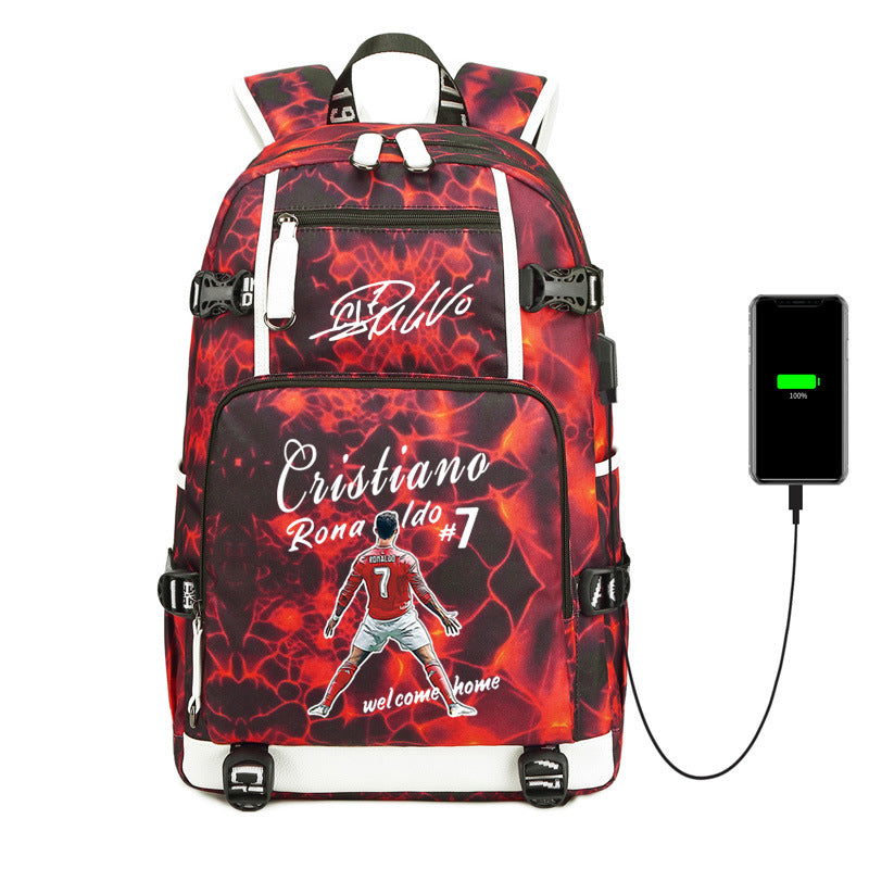 Women's & Men's & Football Star Luo Large Capacity Backpacks