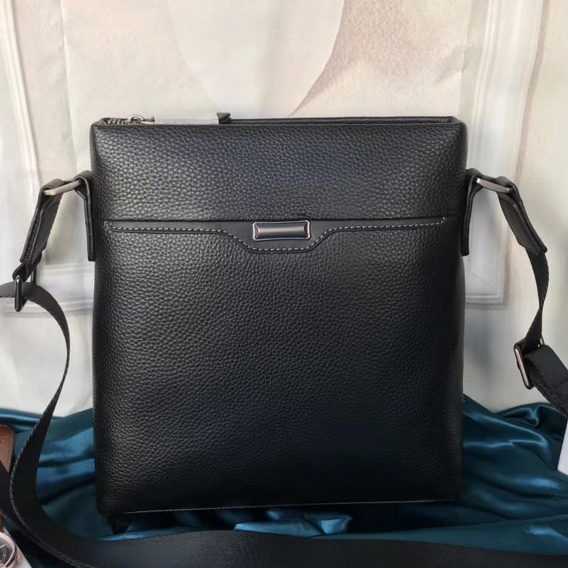 Men's Fashion Trendy Genuine Leather Business Commute Men's Messenger Bags