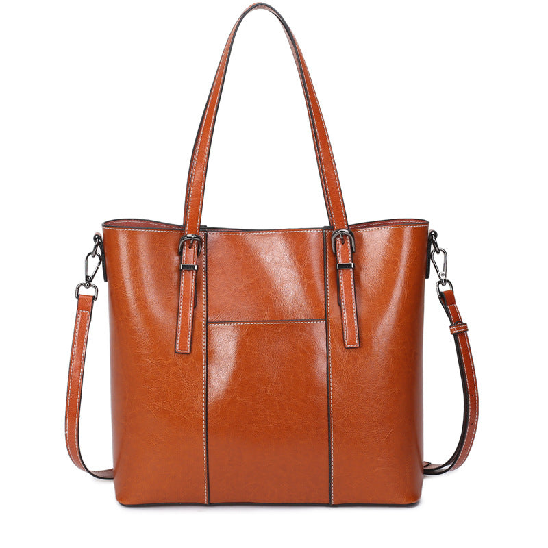 Women's Genuine Leather High-grade Versatile Large Capacity Shoulder Bags