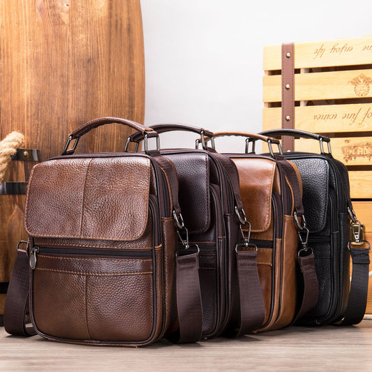 Men's Beautiful Fashion Attractive Leather Cattle Men's Shoulder Bags