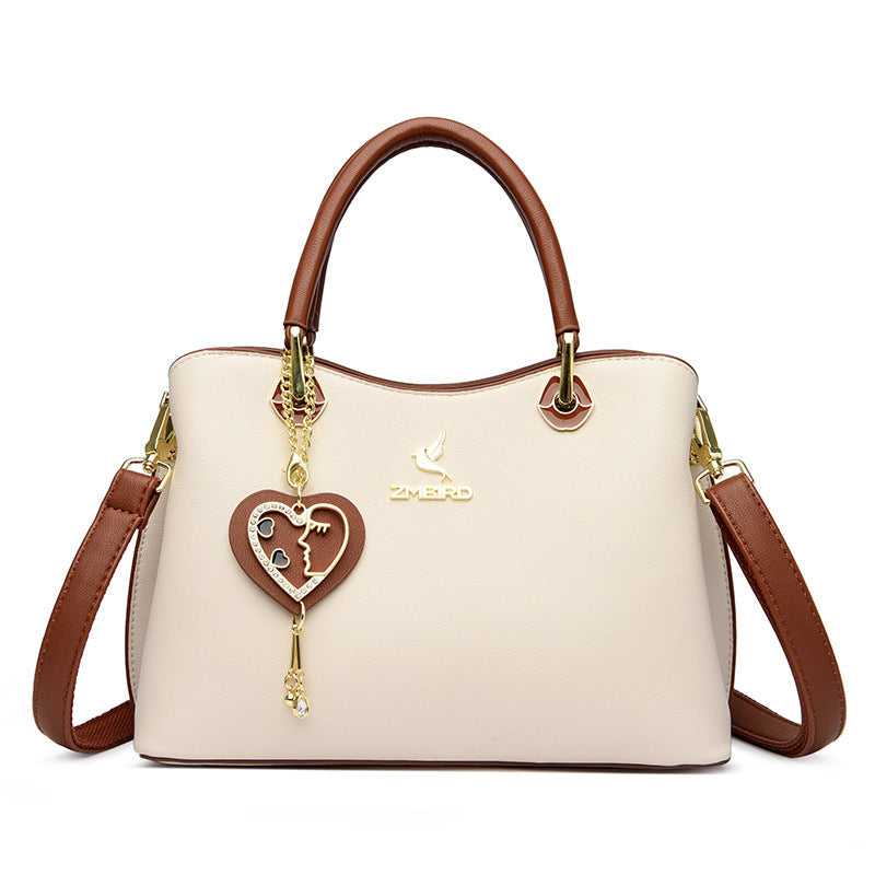 Women's Beautiful Female Fashion Color Contrast Handbags