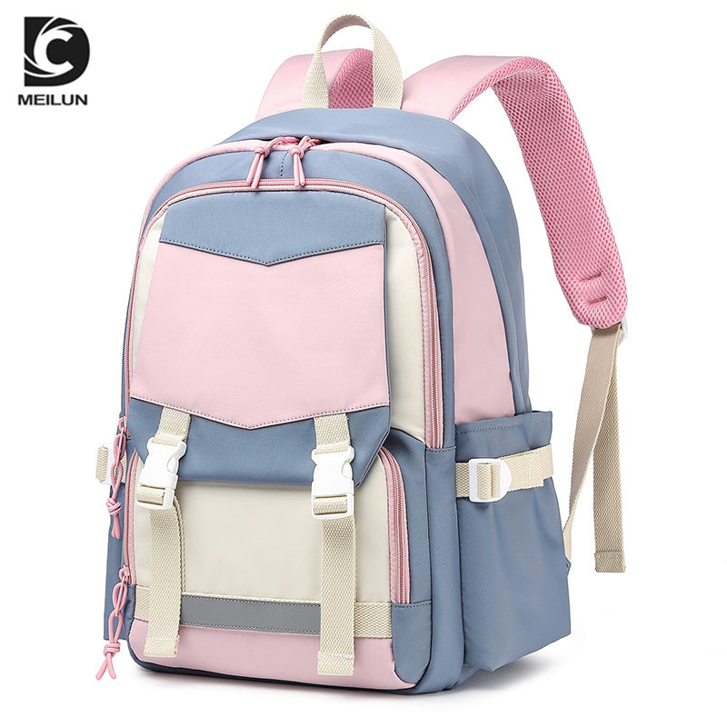 Men's Female Junior High College Large Capacity Middle School Students' Schoolbags