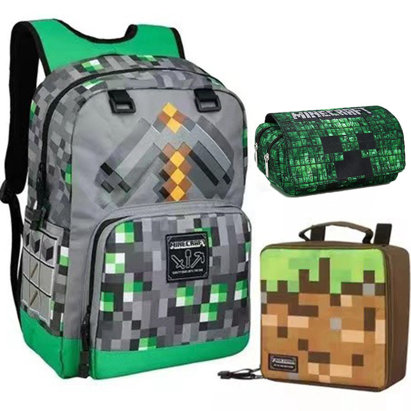 Male Primary Capacity Korean Version Cartoon Backpacks