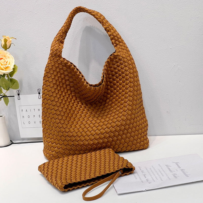 Women's Hand-woven Nylon Large Capacity Retro Fashion Tote Bags