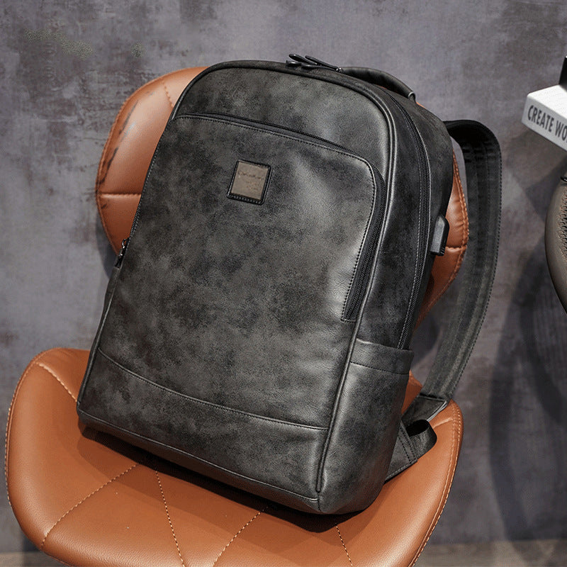 Men's Lightweight Simple Fashionable Business Computer Large Backpacks