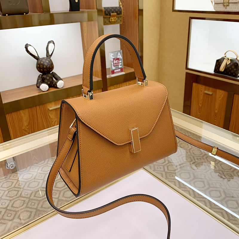 Women's Genuine Leather Kelly Texture Niche Fashion Shoulder Bags