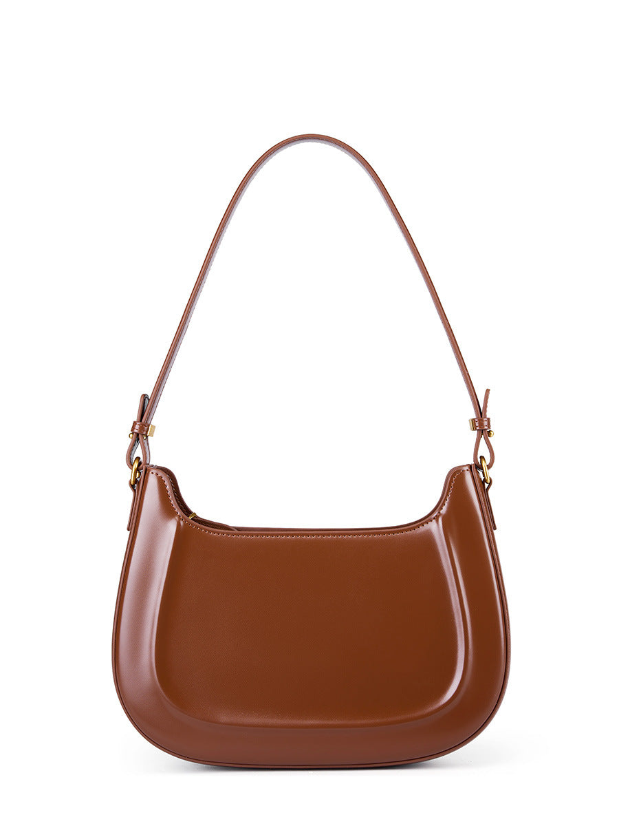 Women's Vintage Saddle Red Wedding Genuine Leather Crossbody Bags