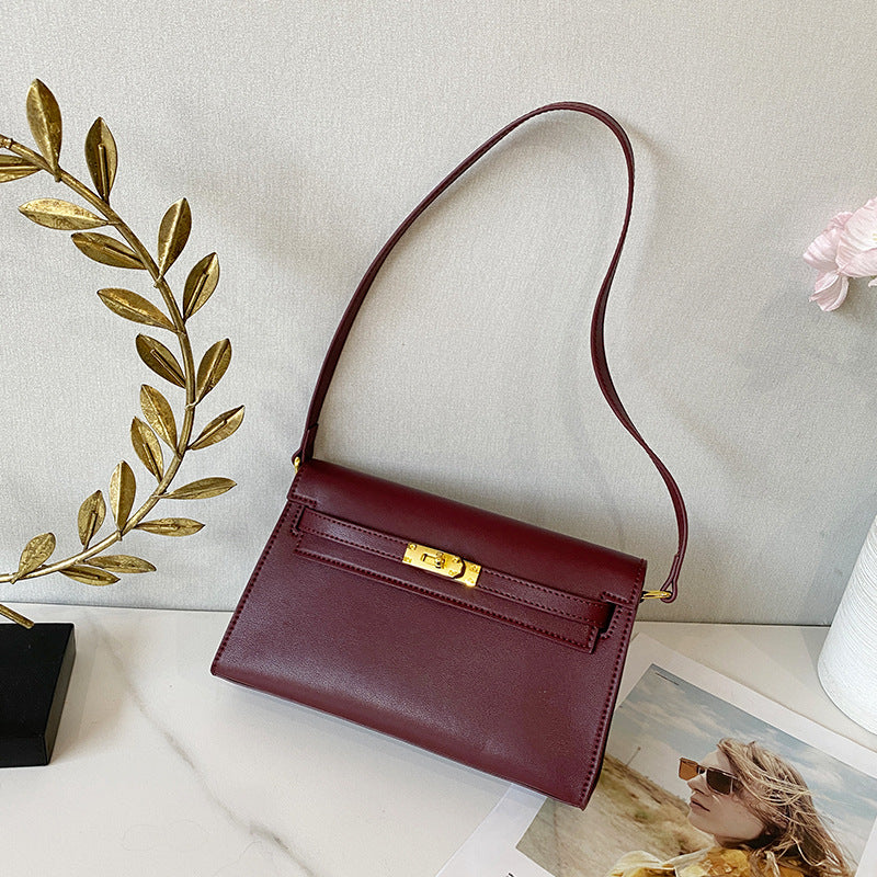 Women's Quality Genuine Leather Retro Kelly High-grade Shoulder Bags