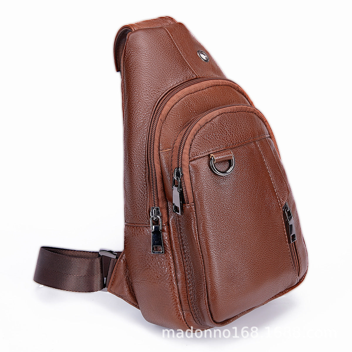 Women's & Men's & Genuine Leather Fashion Cattlehide Men's Chest Bags