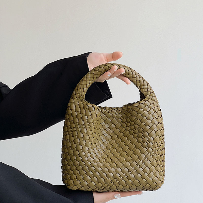 Hand-woven Female Large Capacity Mother Vegetable Tote Bags