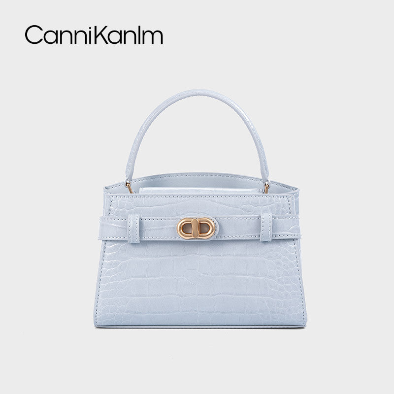 Women's Crocodile Pattern Size Portable Kelly Fashionable Shoulder Bags