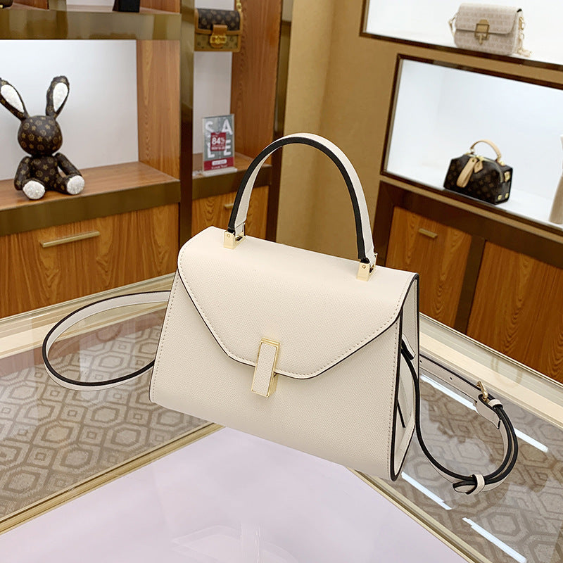 Women's Genuine Leather Kelly Texture Niche Fashion Shoulder Bags