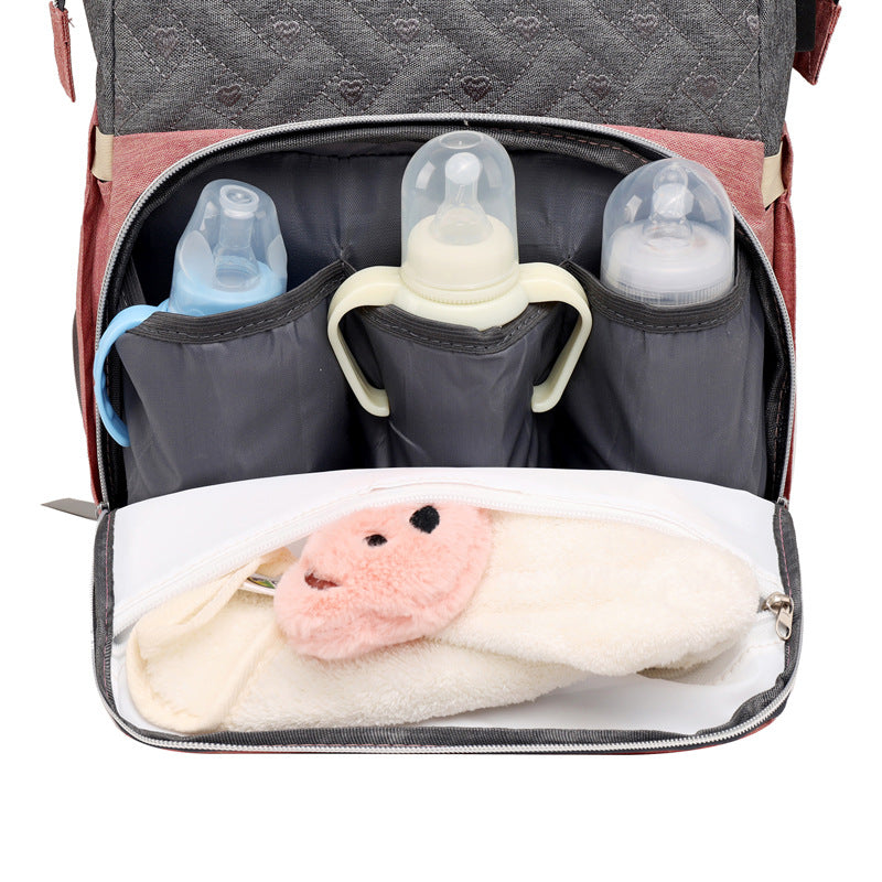 Large Capacity Mummy Portable Elegant Crib Mother Bags
