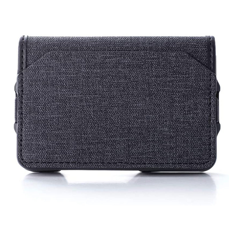 Men's Leather Metal Aluminum Alloy Bank Card Holder