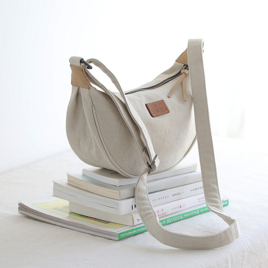 Women's Cloth Dumpling Canvas Fashion Simple Shoulder Bags