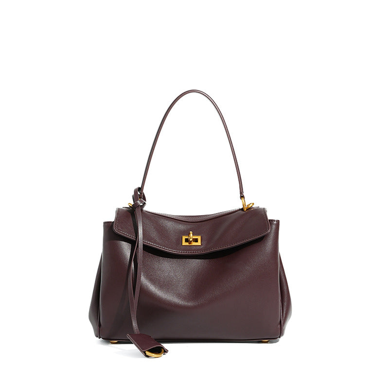 Women's Underarm Hand-held High-grade Genuine Leather Tote Bags