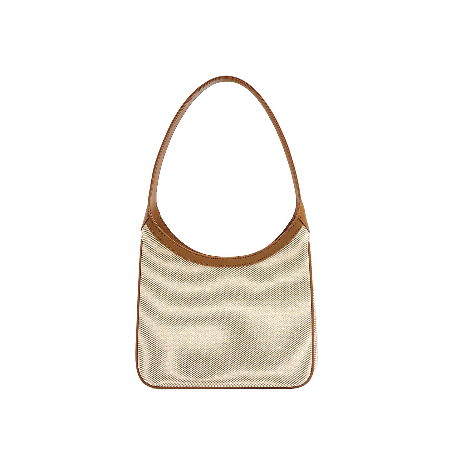 Women's Canvas Stitching Contrast Color Urban Simple Commute Large Capacity Armpit Bags