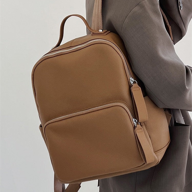 First Layer Leather Female Style Scholar Backpacks