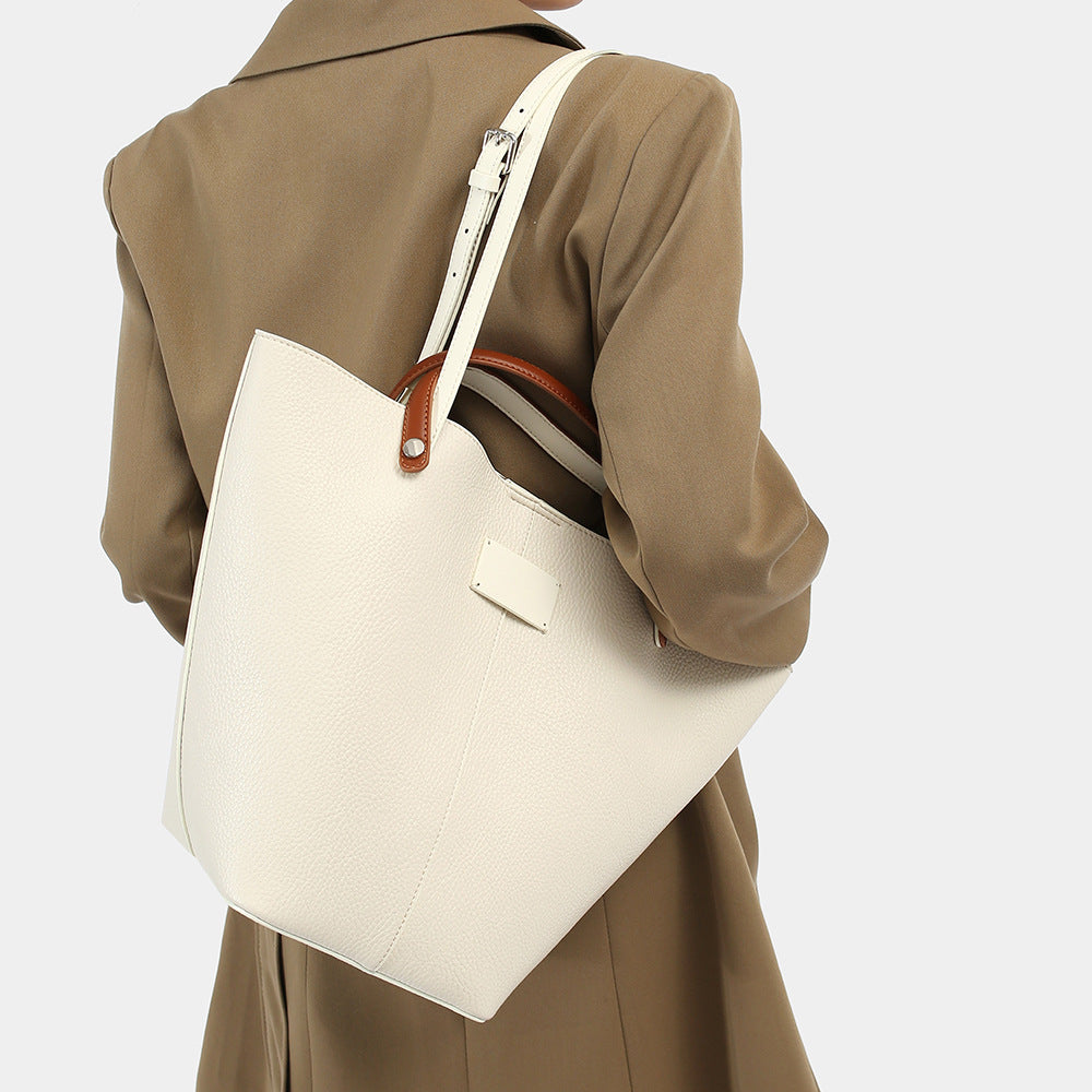 Women's Pattern Large Capacity Vegetable Basket Commuter Bucket Bags