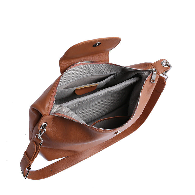 Women's High-grade Underarm Oblique Fashion Large Capacity Dumpling Tote Bags