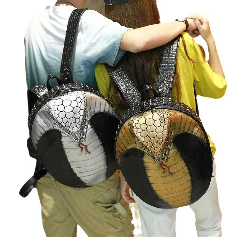 Women's & Men's & Cool Snake King Personalized Ding Backpacks