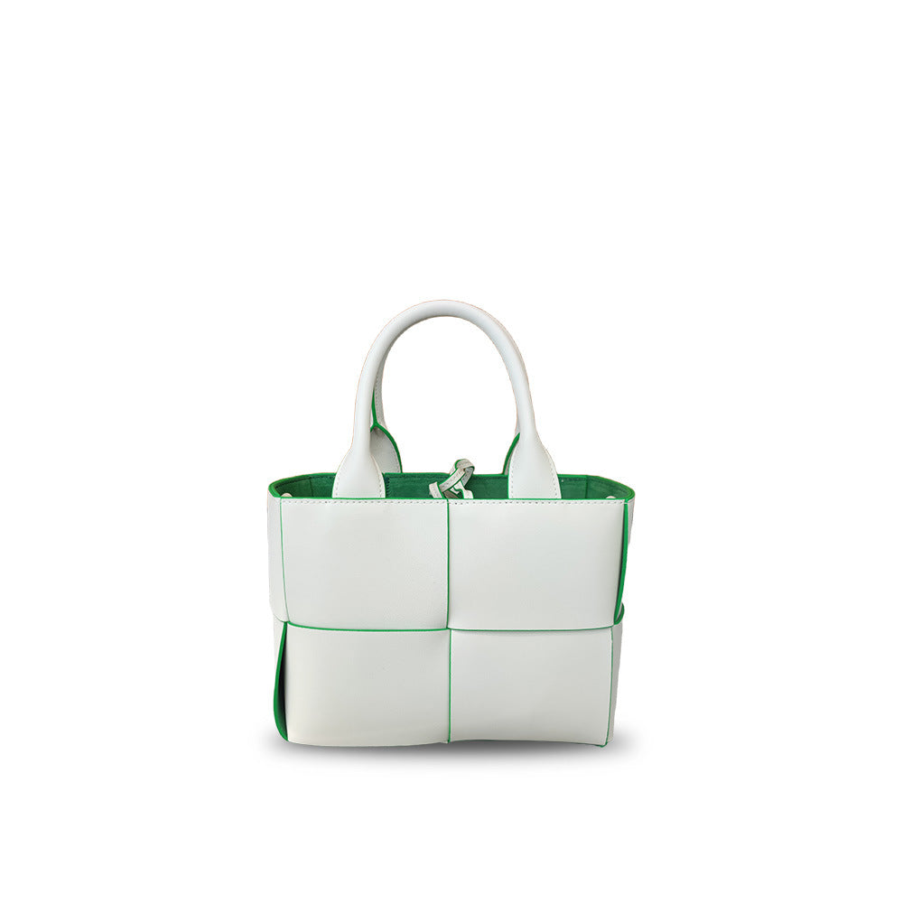 Women's Genuine Leather Woven Cowhide Fashion Crossbody Bags