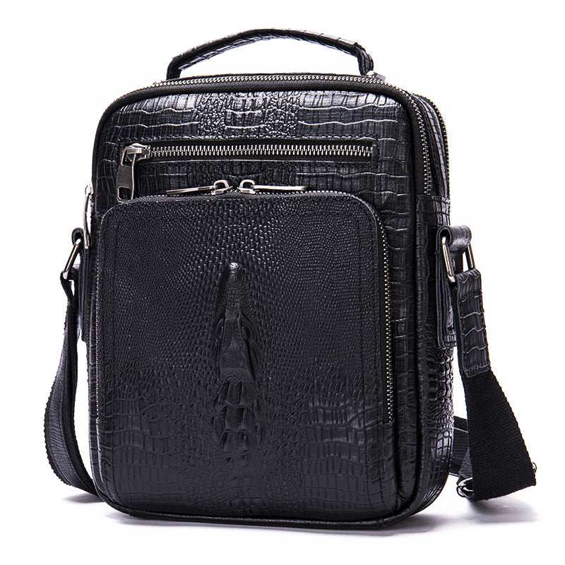 Genuine Leather Retro Crazy Horse Multifunctional Men's Shoulder Bags