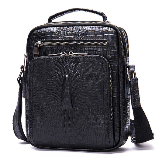 Genuine Leather Retro Crazy Horse Multifunctional Men's Shoulder Bags