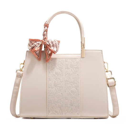Women's Mother's Day Gift Embroidery Chinese Style Large Capacity Portable Handbags