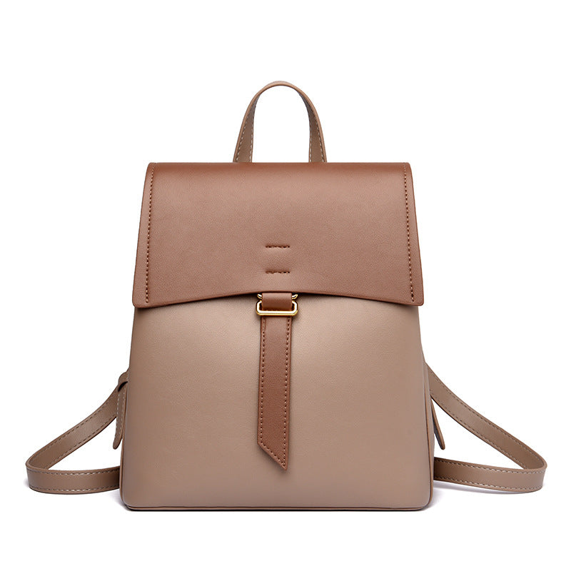 Women's Trendy Sewing Line Popular Cow Nose Backpacks